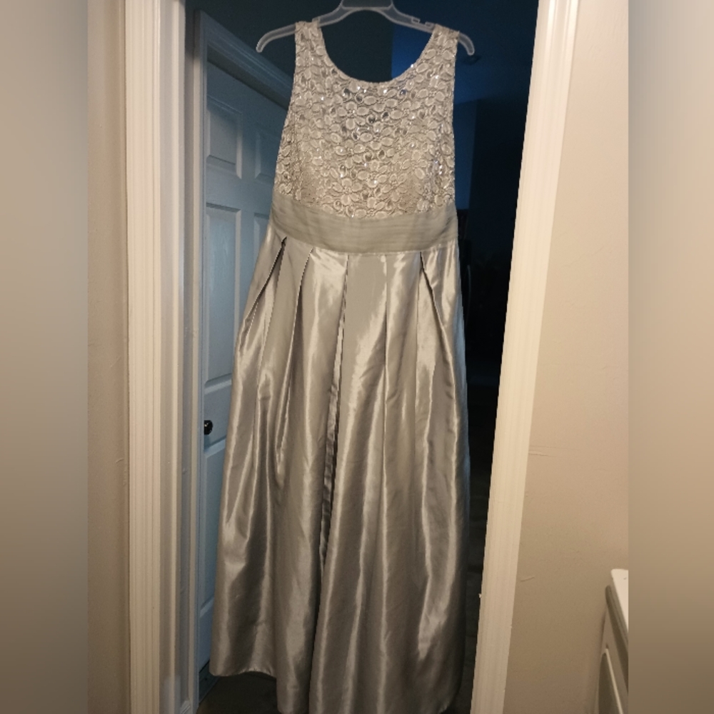 Mother of the Bride David's Bridal Dress Silver Grey